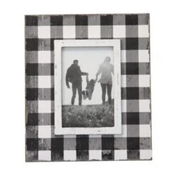 Buffalo Plaid 4x6 Inch Wood Decorative Picture Frame - Foreside Home & Garden -Decor Home Life Store GUEST 03dc3010 409f 404a 9ad0 9410bd8ff7a2