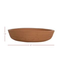 6 Inch Planter Saucer Terracotta By Foreside Home & Garden -Decor Home Life Store GUEST 066eb175 6b42 410e afcd a7bae6e761ab