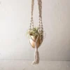 Macrame Hanging Planter Cotton & Metal - Foreside Home & Garden -Decor Home Life Store GUEST 070b14b4 0954 47c0 a8d8 ae6657c73299