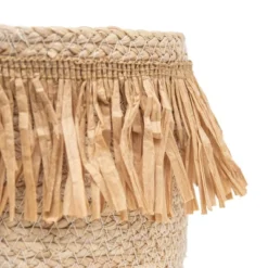 Set Of 2 Natural Woven Natural Seagrass & Faux Raffia Basket - Foreside Home & Garden -Decor Home Life Store GUEST 09097f9e e734 418f 9c7f de2d3e08f88e