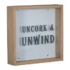 "Uncork & Unwind" Wooden Cork Holder Shadow Box - Foreside Home & Garden 1 "Uncork & Unwind" Wooden Cork Holder Shadow Box - Foreside Home & Garden -Decor Home Life Store GUEST 119d0788 3705 4130 b252 d2930c43f15e