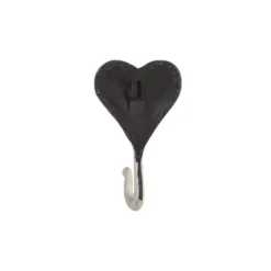 Rustic Heart Cast Iron Decorative Wall Hook - Foreside Home & Garden