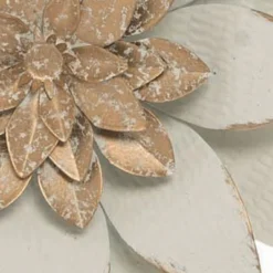 9.5 X 9.5 Inch White Metal Layered Lotus Flower Wall Décor - Foreside Home & Garden -Decor Home Life Store GUEST 16e836b3 e78d 418a a66f ff9f8b2b6acc