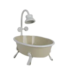 Antique Bathtub Mini Planter Tan Metal By Foreside Home & Garden -Decor Home Life Store GUEST 1776cab9 7e17 43b8 be4b d5cdb0bd3928