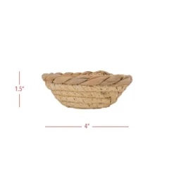 Woven Dish Basket Natural Corn Husk & Seagrass By Foreside Home & Garden -Decor Home Life Store GUEST 1bc2067e c6ac 44a1 95c4 6cb1dfa0babc