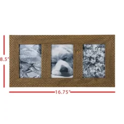 Crocodile Pattern 4X6 Three Photo Frame Natural Wood, MDF & Glass - Foreside Home & Garden 13 Crocodile Pattern 4X6 Three Photo Frame Natural Wood, MDF & Glass - Foreside Home & Garden -Decor Home Life Store GUEST 1cd3bfdc a4fd 4942 bef0 0722dc3c84e6