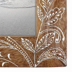 Natural Wood 4 X 6 Inch Floral Pattern Decorative Wood Picture Frame - Foreside Home & Garden 7 Natural Wood 4 X 6 Inch Floral Pattern Decorative Wood Picture Frame - Foreside Home & Garden -Decor Home Life Store GUEST 20822f90 abc6 4745 ad20 a38027041fa2