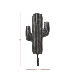 Cactus Wall Hook Black Cast Iron By Foreside Home & Garden -Decor Home Life Store GUEST 2d41bbd3 4953 4e76 a8b2 5096829cdbb0