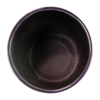 Blue Diamond Burst Pattern Glazed Ceramic Planter - Foreside Home & Garden 3 Blue Diamond Burst Pattern Glazed Ceramic Planter - Foreside Home & Garden