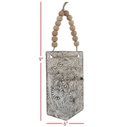 Rustic Antique White Metal Hanging Wall Storage Pocket - Foreside Home & Garden 15 Rustic Antique White Metal Hanging Wall Storage Pocket - Foreside Home & Garden -Decor Home Life Store GUEST 355b395b 55ed 4d89 a901 7bdc3f850ae2