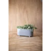 Oblong Planter Gray Metal - Foreside Home & Garden -Decor Home Life Store GUEST 3aa3239a 2341 4a78 998c ffcedf5b9bfa