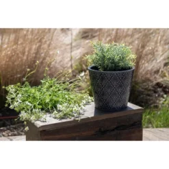 Blue Diamond Burst Pattern Glazed Ceramic Planter - Foreside Home & Garden 8 Blue Diamond Burst Pattern Glazed Ceramic Planter - Foreside Home & Garden -Decor Home Life Store GUEST 3b81637e 845b 4769 93f0 bbfd7b21e1df