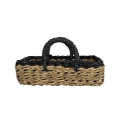 Black Trim Woven Seagrass & Rope Tray By Foreside Home & Garden -Decor Home Life Store GUEST 3d40cf6f 1512 49d6 a473 6c1e325093a6