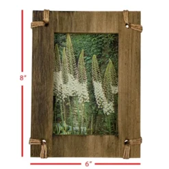 Jute Corners 4X6 Photo Frame Natural Wood, MDF, Jute & Glass - Foreside Home & Garden -Decor Home Life Store GUEST 3de0f470 e912 4885 a85c f842a5f57168