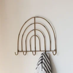 5 Hook Metal Wall Hanger By Foreside Home & Garden
