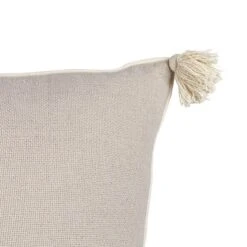 Taupe 30X30 Hand Woven Filled Oversized Pillow - Foreside Home & Garden -Decor Home Life Store GUEST 54724b10 fb71 4bf6 b70d 75c2ac212ee6