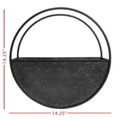Round Black Metal Wall Planter - Foreside Home & Garden -Decor Home Life Store GUEST 5526e51b 7014 401f b774 34e238419aa8
