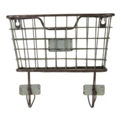 Rustic Distressed Wire Metal Hanging Wall Mail Pocket - Foreside Home & Garden 10 Rustic Distressed Wire Metal Hanging Wall Mail Pocket - Foreside Home & Garden -Decor Home Life Store GUEST 55634943 faba 4ce8 8ce6 c1d31bb7c336