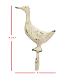 Goose Wall Hook White Cast Iron - Foreside Home & Garden -Decor Home Life Store GUEST 5ad42fd1 beb5 4f41 9b01 478d6c3a1ca6