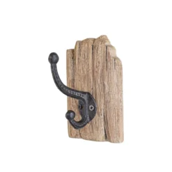 Rustic Wall Hook Natural Wood & Metal By Foreside Home & Garden -Decor Home Life Store GUEST 60971d92 3f51 417a a4ae e67bdf862408