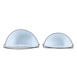 Set Of 2 Pail Wall Planters White Metal By Foreside Home & Garden -Decor Home Life Store GUEST 62ae692a fed5 4dd2 a8f0 3bdacfd17688