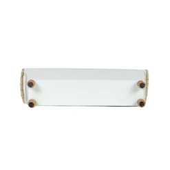 Trough Bin White Metal, Reed & Wood By Foreside Home & Garden -Decor Home Life Store GUEST 6441cf6e b106 4e2e b7a2 d04460c45839