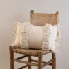 Textured Yarn White 14X22 Hand Woven Filled Pillow - Foreside Home & Garden -Decor Home Life Store GUEST 6838edda 8071 42c5 89d4 58501b373d3f
