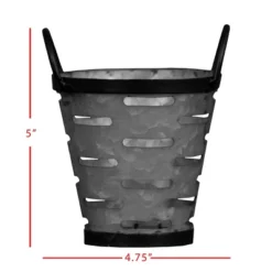 Olive Bucket Galvanized Metal Planter - Foreside Home & Garden -Decor Home Life Store GUEST 6842e76d 9792 4024 a03f b402d7e8414f