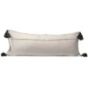 Oversized 14x36" Hand Woven Decorative Cotton Lumbar Throw Pillow With Hand Tied Tassels - Foreside Home & Garden -Decor Home Life Store GUEST 6ac4c9a4 133d 4ca1 988a 672ccd4fe7e0