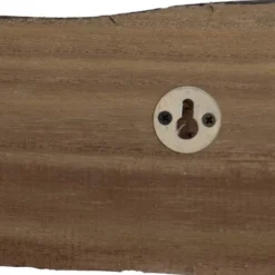 Natural Wood & Metal Wall Hanger With 3 Hooks - Foreside Home & Garden -Decor Home Life Store GUEST 6d6504f3 f2a2 4609 8506 b076fb4c562b