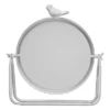 Rustic White Round Metal Table Mirror With Bird Accent - Foreside Home & Garden -Decor Home Life Store GUEST 7240ca01 6ac2 43de 8008 c7c395167998