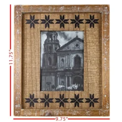 Black Print 5X7 Wood Photo Frame - Foreside Home & Garden -Decor Home Life Store GUEST 73999b40 b8db 4e73 9ccf 64f3c11c8d5e