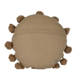 Tan With Pom Poms 16X16 Hand Woven Filled Round Pillow - Foreside Home & Garden 8 Tan With Pom Poms 16X16 Hand Woven Filled Round Pillow - Foreside Home & Garden -Decor Home Life Store GUEST 783a864a 7cd0 49d8 bb75 9eb1155f1f5a