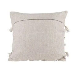 Gray Pulled Knot 20X20 Hand Woven Filled Outdoor Pillow - Foreside Home & Garden -Decor Home Life Store GUEST 7a11f928 9838 4e63 92e5 76075a868340