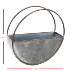 Round Metal Wall Planter - Foreside Home & Garden -Decor Home Life Store GUEST 7a12a573 d02a 4e75 8499 3e07dab78014