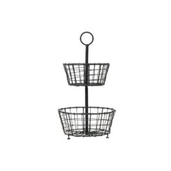 Metal Two Tier Decorative Storage Basket - Foreside Home & Garden -Decor Home Life Store GUEST 7c5a4a1f 9b5d 4421 bb3b 63a076f57405