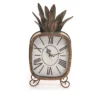Copper Patina Rustic Pineapple Metal Battery Operated Table Clock - Foreside Home & Garden -Decor Home Life Store GUEST 8253a522 04e7 4a9d b556 2ca6a180a2b8