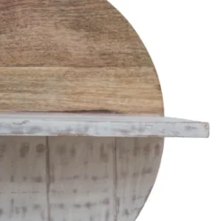 White Wood & Metal Wall Shelf - Foreside Home & Garden