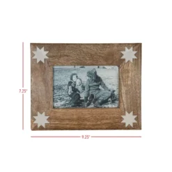 4X6 Inch Barn Quilt Picture Frame Wood, White Resin, MDF & Glass By Foreside Home & Garden -Decor Home Life Store GUEST 884ec052 0da5 462d ac86 939bf5c5f10b