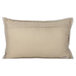 14X22 Inch Hand Woven Floral Outdoor Pillow Tan Polyester With Polyester Fill By Foreside Home & Garden -Decor Home Life Store GUEST 8a063617 e4c1 4e04 adf2 f7cd93dc6a3f