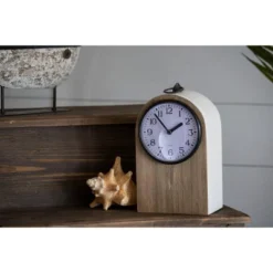 Rustic White Wood Battery Operated Table Clock - Foreside Home & Garden 12 Rustic White Wood Battery Operated Table Clock - Foreside Home & Garden -Decor Home Life Store GUEST 8b81e0dd 28e1 41fa 986b e819bb20f952