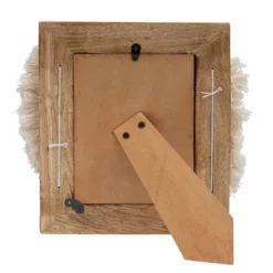 5x7 Inches White Wood, Cotton & Glass Photo Frame - Foreside Home & Garden -Decor Home Life Store GUEST 8c52f7bb 4e48 4fe0 b617 3b522397c940