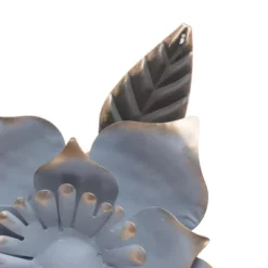 11 X 11.25 Inch Blue Metal Layered Flower Wall Décor - Foreside Home & Garden -Decor Home Life Store GUEST 8cdefb4d dd48 49eb b646 d9da8f041694