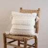 White Pulled Knot 18X18 Hand Woven Filled Pillow - Foreside Home & Garden 1 White Pulled Knot 18X18 Hand Woven Filled Pillow - Foreside Home & Garden -Decor Home Life Store GUEST 8dfa895c cff7 47e3 af29 ac84872936d0