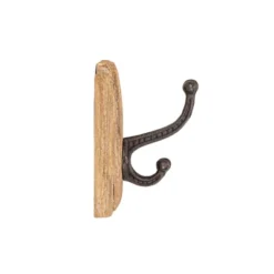 Rustic Wall Hook Natural Wood & Metal By Foreside Home & Garden -Decor Home Life Store GUEST 9314b533 d247 480c 8ba9 472f6462d09e