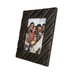 Carved Diagonal 5X7 Wood Photo Frame - Foreside Home & Garden -Decor Home Life Store GUEST 9650c4d3 a9b3 46cd bf56 a41fba45b1b8