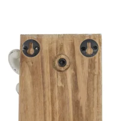 3 Hook Wall Hanger White Wood & Cast Iron By Foreside Home & Garden -Decor Home Life Store GUEST 9739fe8e b7dd 4c98 80cd 4867350bd9ee