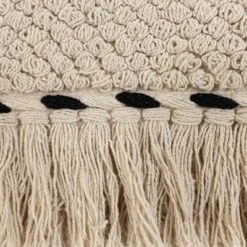 Hand Woven Geo Pattern Wall Art Black Cotton & Wood Dowel By Foreside Home & Garden -Decor Home Life Store GUEST 99b63ae6 1014 443c 9bf1 5680d0c0c697