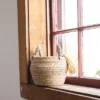 Mini Basket Brown Woven Seagrass & Corn Husk By Foreside Home & Garden -Decor Home Life Store GUEST a71ad15c efff 41c4 9f02 961c9079b691