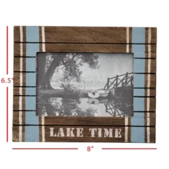 Blue Stripe 4x6 Inch "Lake Time" Wood Decorative Picture Frame - Foreside Home & Garden 11 Blue Stripe 4x6 Inch "Lake Time" Wood Decorative Picture Frame - Foreside Home & Garden -Decor Home Life Store GUEST acc0dd36 6ea8 40d3 85e0 d68e2829c87c